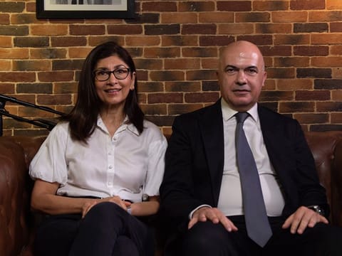 Farah Ashoka with Dr Naji Riachi