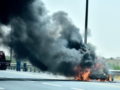 an official from Dubai Civil Defence said drivers should check the radiator and engine oil before hitting the road. Picture for illustrative purposes only.