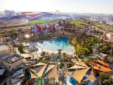 Overview of Yas Island in Abu Dhabi