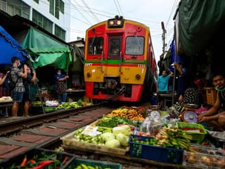 Photos: Thai railway market back on track post-pandemic