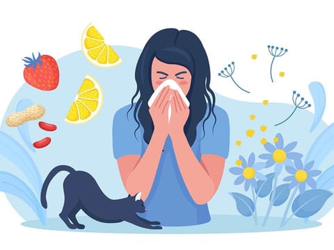 Seasonal allergies are allergic reactions that people get during certain seasons, usually in summer. 