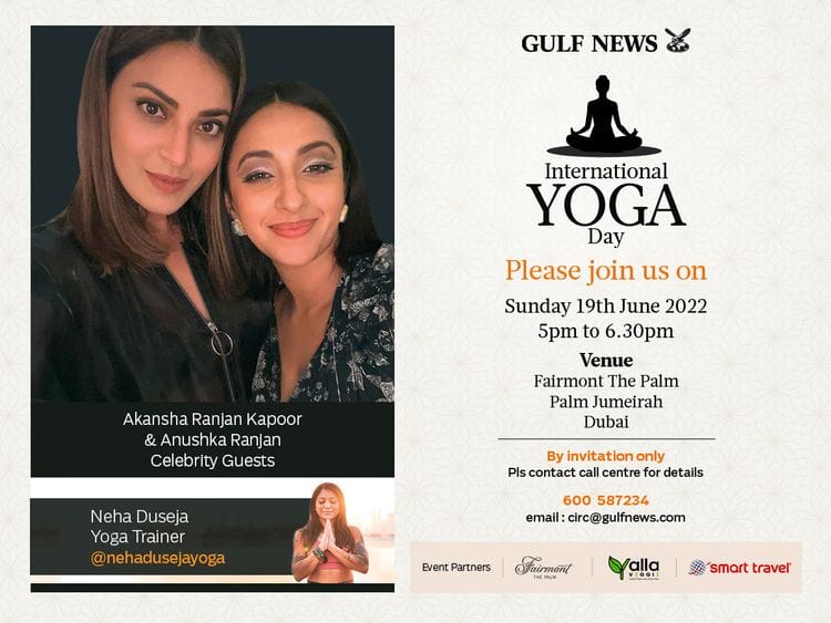 Gulf News Yoga event 
