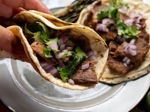 Love street food? Don't miss the Mexican ribeye asada tacos