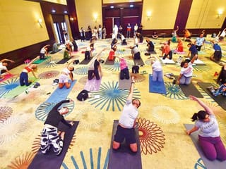 International Yoga Day: Bollywood stars spearheaded a yoga masterclass in Dubai with Gulf News