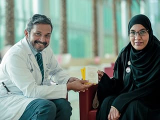 Watch: How Emirati school administrator walks unassisted after a decade