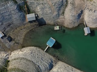 Look: Lakes and rivers dry up as droughts take toll