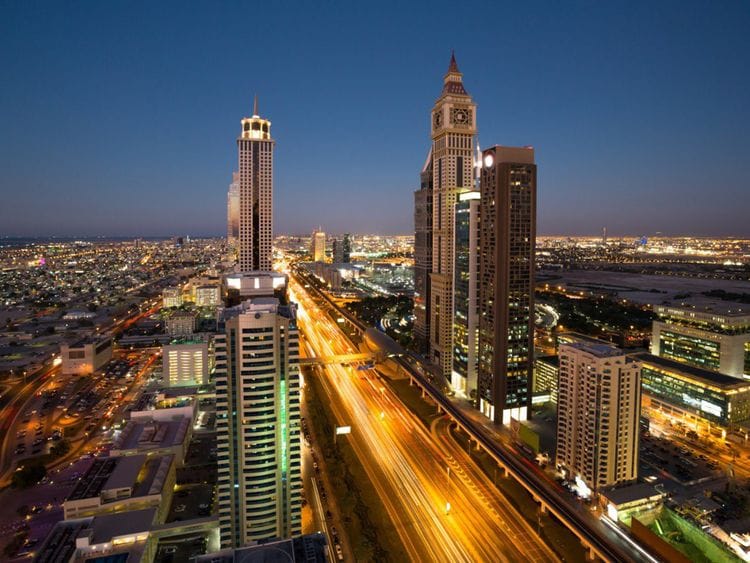 STOCK Dubai Skyline