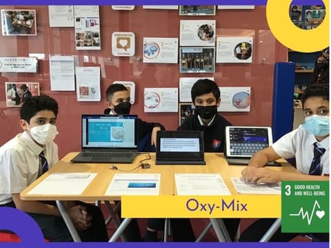 Team Oxymix that has developed a unique, cost-effective oxygen delivery system.