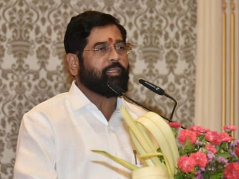 Eknath Shinde takes oath as the chief minister of Maharashtra in Mumbai on June 30, 2022.  