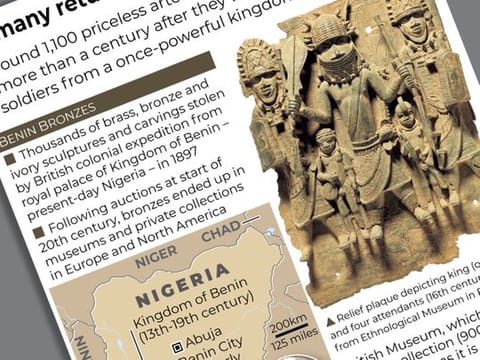 Germany hands back Benin bronzes to Nigeria