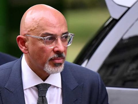 British new Chancellor of the Exchequer Nadhim Zahawi arrives for TV interviews, in London, Britain, July 6, 2022.