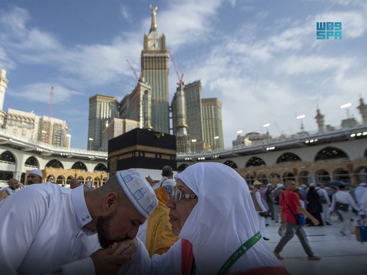 Hajj pilgrims perform the Farewell Tawaf