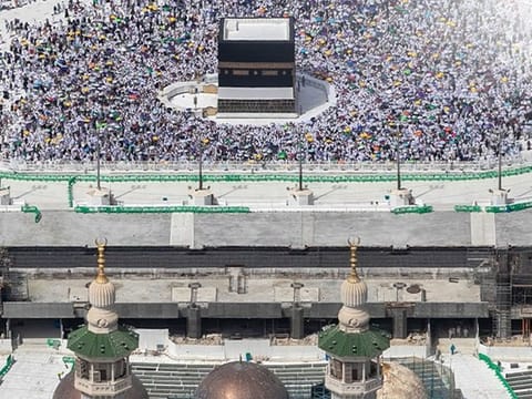 Hajj pilgrims perform the Farewell Tawaf in this file picture.
