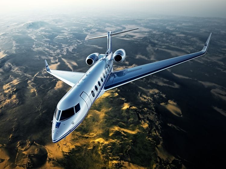 Stock - Chartered flight