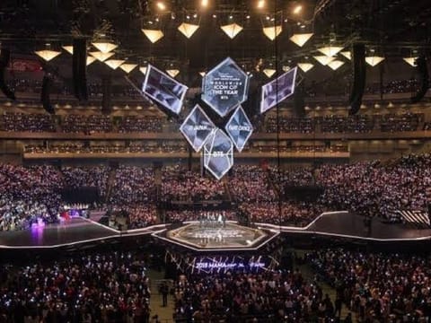 A scene at the 50,000-seat capacity indoor Philippine Arena in Bulacan, north of Manila