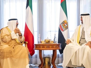 Watch: UAE President and Kuwaiti Crown Prince meet at Jeddah Security and Development Summit