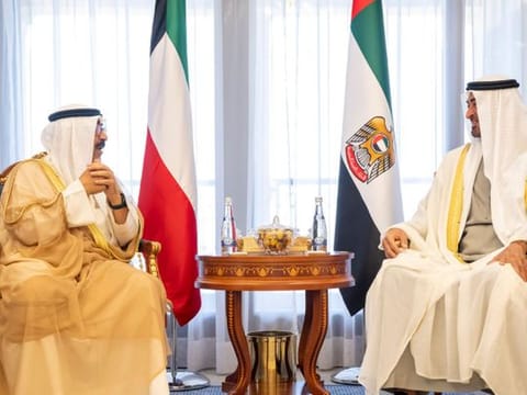 Watch: UAE President and Kuwaiti Crown Prince meet at Jeddah Security and Development Summit