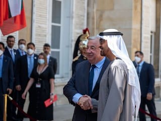 Photos: UAE President meets President of Senate of French Republic
