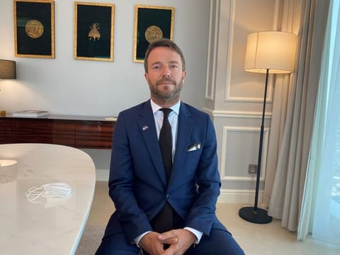 Xavier Chatel, during his interaction with Gulf News on Thursday. 