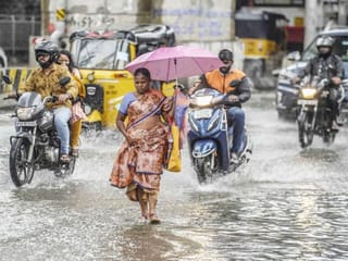 Pictures: Heavy rains lash Hyderabad, disrupting normal life