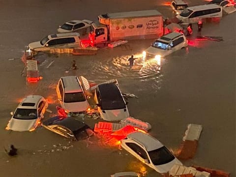 Efforts continue to harness all means and capabilities to deal with floods in Fujairah.