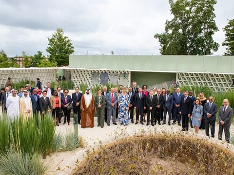 The UAE Pavilion design, supervised by the UAE Ministry of Culture and Youth, is a creative collaboration between the UAE-based Salama bint Hamdan Al Nahyan Foundation and Pragma, an architecture firm, with Tellart, its Dutch partner