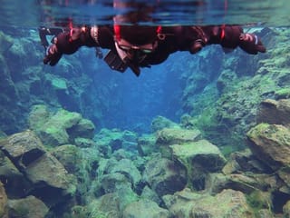 Photos: 'Incredible' icy dip between two continents in Iceland
