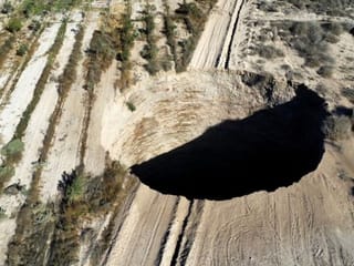 In pictures: When massive sinkholes appear out of nowhere