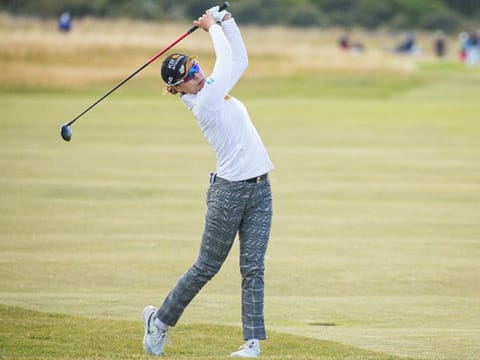 Korea's In Gee Chun in action during her second round at Muirfield at the AIG Women's Open.