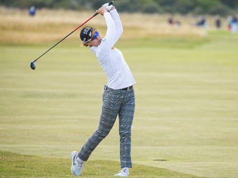 Korea's In Gee Chun in action during her second round at Muirfield at the AIG Women's Open.