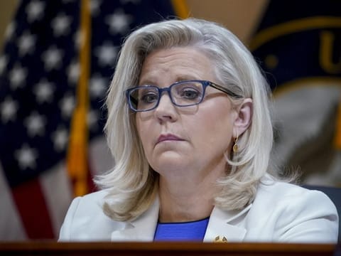 Liz Cheney at a hearing of the Select Committee to Investigate the January 6 attack on the US Capitol in Washington, D.C., on  July 21, 2022. 