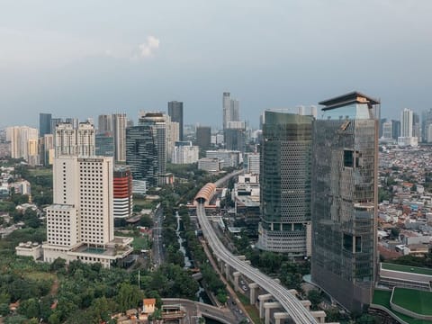 The Jakarta skyline: 21 power projects will be funded in part by the archipelago's new sovereign wealth fund Danantara, which launched last month to oversee more than $900 billion in assets.

