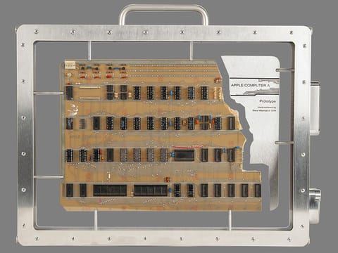 Apple-1 Computer prototype from the mid-1970s that was used by Apple co-founder Steve.  