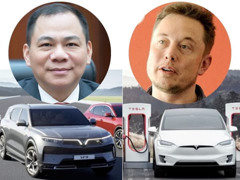 Billionaire Pham Nhat Vuong (left) founded electric vehicle maker VinFast, which started making cars in Vietnam in 2019. To back his US ambitions, Vuong has set up a 50-member research office in California, and is also building a $4-billion EV and battery factory in North Carolina. With a 10-year warranty and a battery-swapping offer on his EVs, Vuong hopes to start selling his cars in the US from later this year (2022), making him in direct competition with Elon Musk of Tesla. 