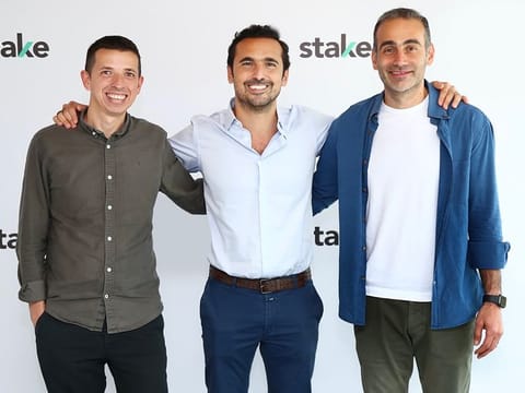 Stake launched operations at a time when Dubai property demand was making a strong comeback. Pictured here (from left to right) are co-founders Ricardo Brizido, Manar Mahmassani and Rami Tabbara.