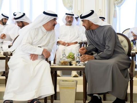 UAE President discusses key issues with Umm Al Quwain Ruler, Crown Prince