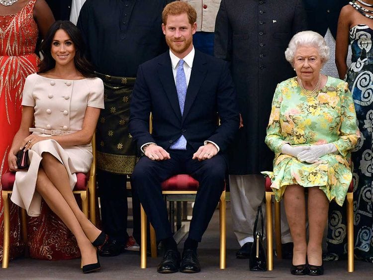 harry meghan queen