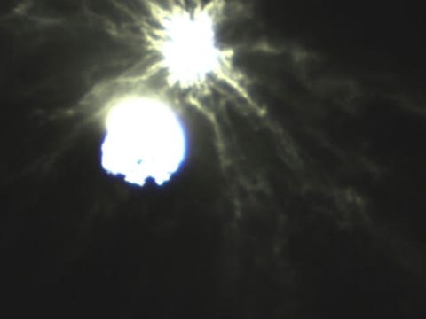 The intentional collision of NASA's Double Asteroid Redirection Test (DART) mission with its target asteroid Dimorphos.