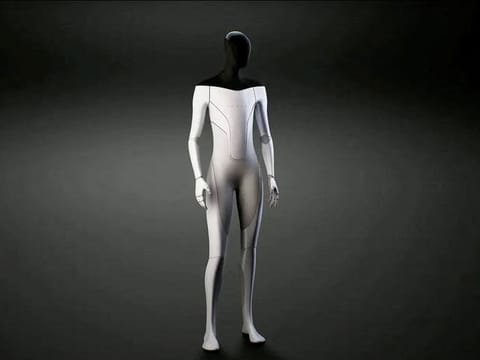 A humanoid robot developed by Tesla, known as Tesla Bot or Optimus.