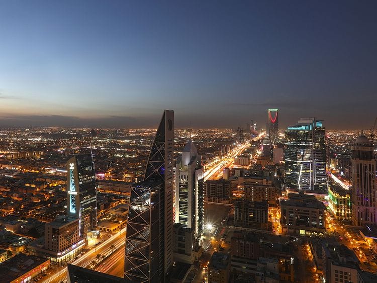 Stock - Saudi economy / Riyadh skyline
