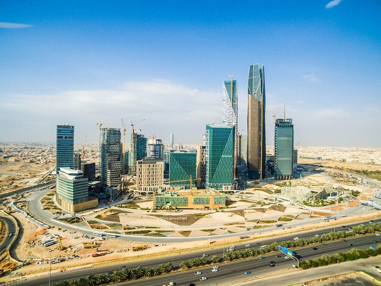 Stock - Saudi economy / Riyadh skyline
