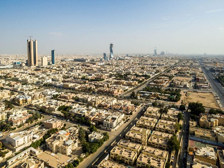 Stock - Saudi economy / Riyadh skyline