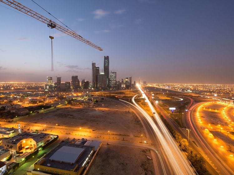 Stock - Saudi economy / Riyadh skyline