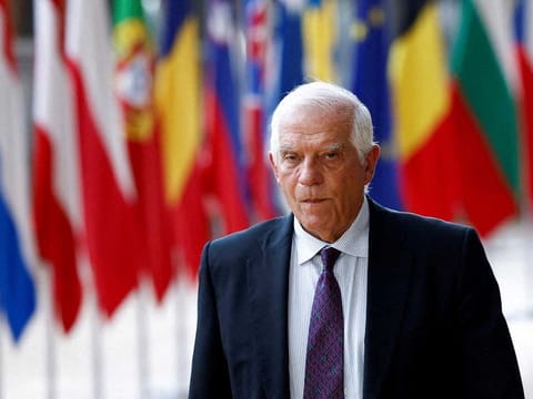 File: European Union Foreign Policy Chief Josep Borrell arrives to attend a EU-Israel Association Council in Brussels, Belgium October 3, 2022. 