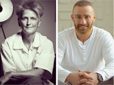 Cristina Bowerman (L) and Ahmed El Sakka