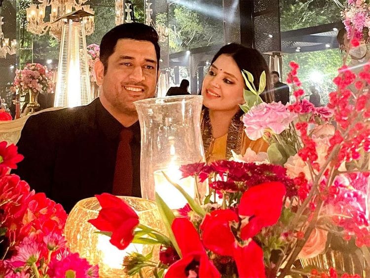 MS Dhoni and Sakshi Dhoni