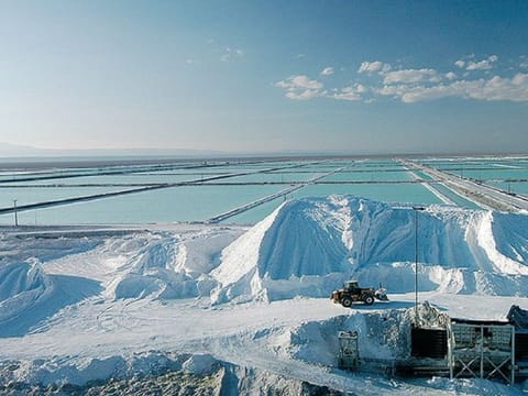 A lithium mine.