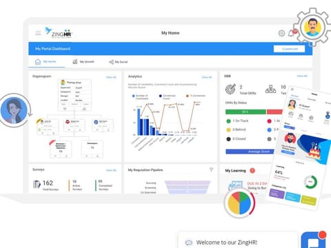  ZingHR's services are available in 26 languages and come integrated with local payroll compliances. 