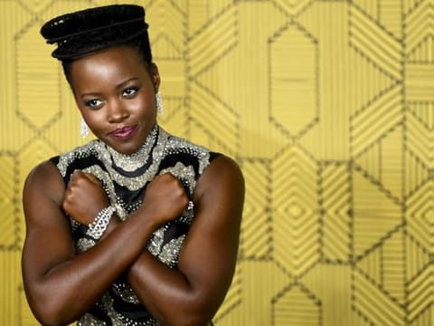 Cast member Lupita Nyong'o attends the premiere of "Black Panther: Wakanda Forever", in London, on November 3, 2022.