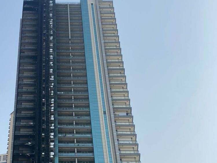 Downtown Dubai fire